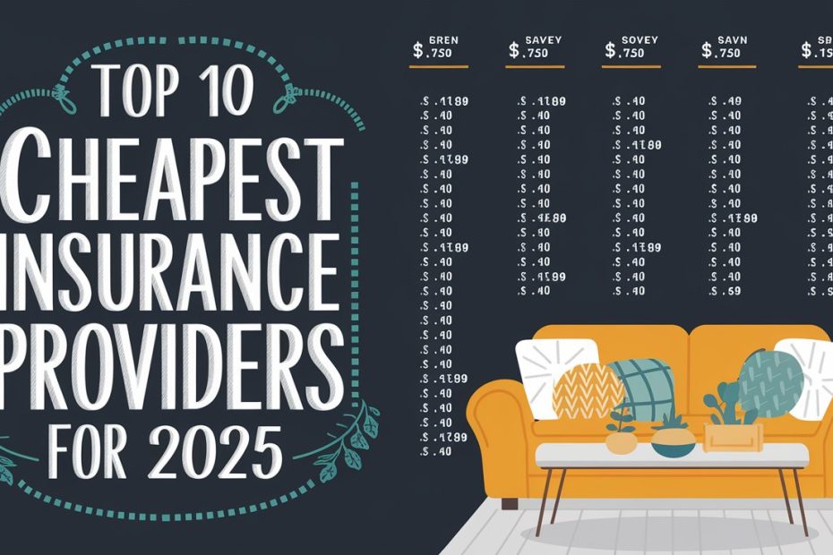 Top 10 Cheapest Home Insurance Providers for 2025